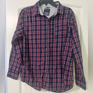 Nautica Kids XL Red and Black Checkered Shirt